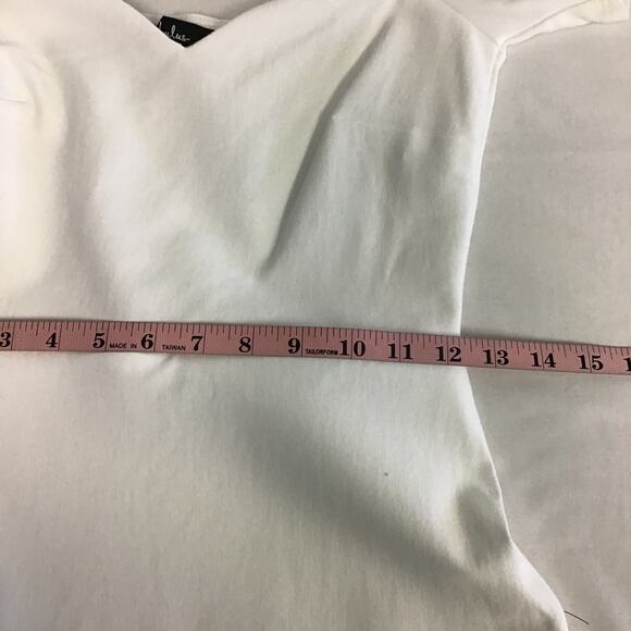 LULU'S S White How Much I Care Ivory Off-the-Shoulder Midi Dress NEW B27 - Picture 7 of 9